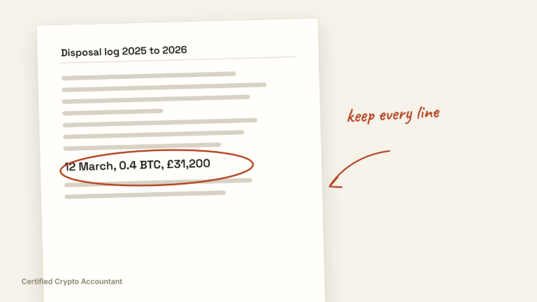 cover crypto record keeping uk