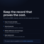 The records HMRC expects crypto investors to keep for every transaction