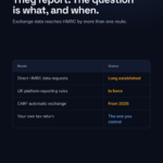 The routes by which Coinbase and Binance data reaches HMRC