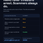 How to tell a genuine HMRC message from a scam, and where to report fakes