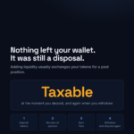 Adding liquidity to a pool is a taxable disposal even though nothing leaves your wallet