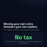 Transferring crypto between your own wallets is not a taxable disposal